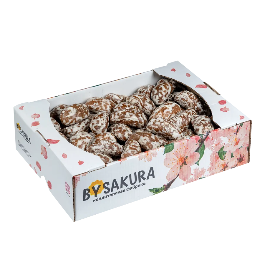 Пряники сырцовые «Зебра» в фирменной коробке